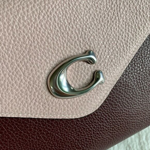 New Coach Leather Shoulder & Crossbody Bag In Colorblock - Picture 13 of 16